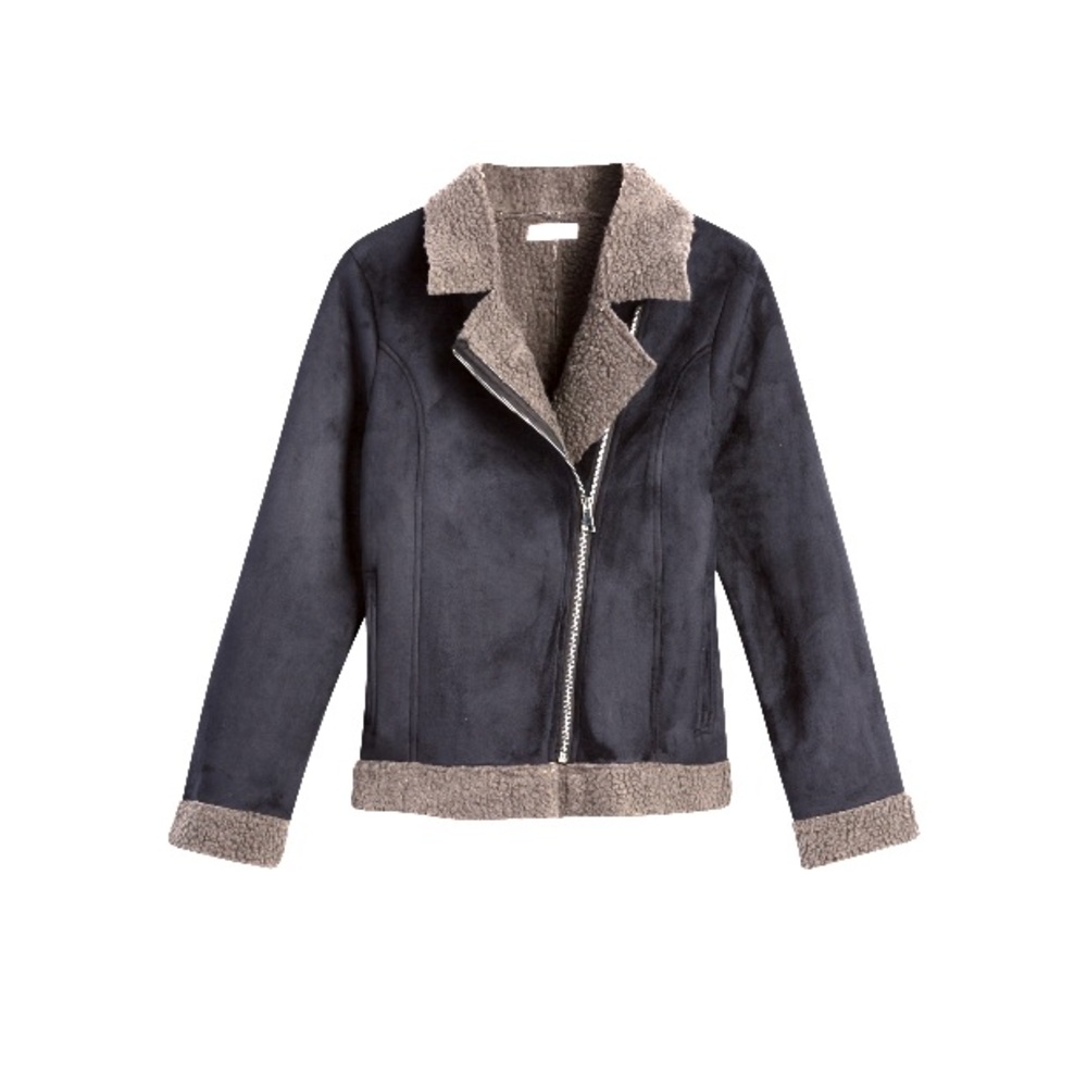 Faux Suede Jacket